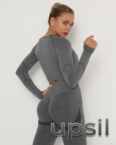 GymSet 2 pz Manica lunga + Leggings