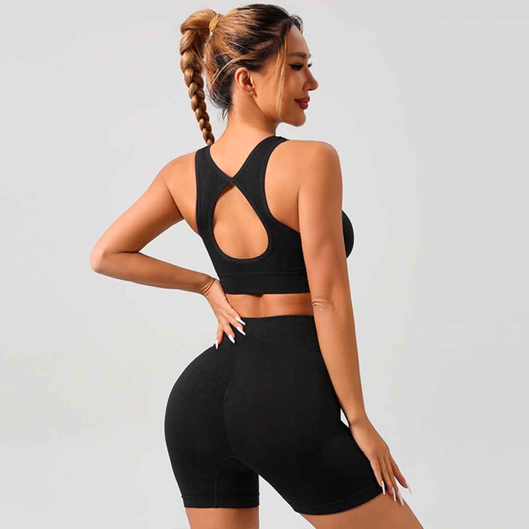 UpSilhouette® GymSet Leggins Short Push-up Modellante + Top Push-up Modellante