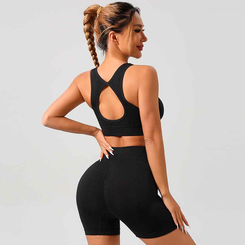 UpSilhouette® GymSet Shaping Push-up Short Leggings + Shaping Push-up Top