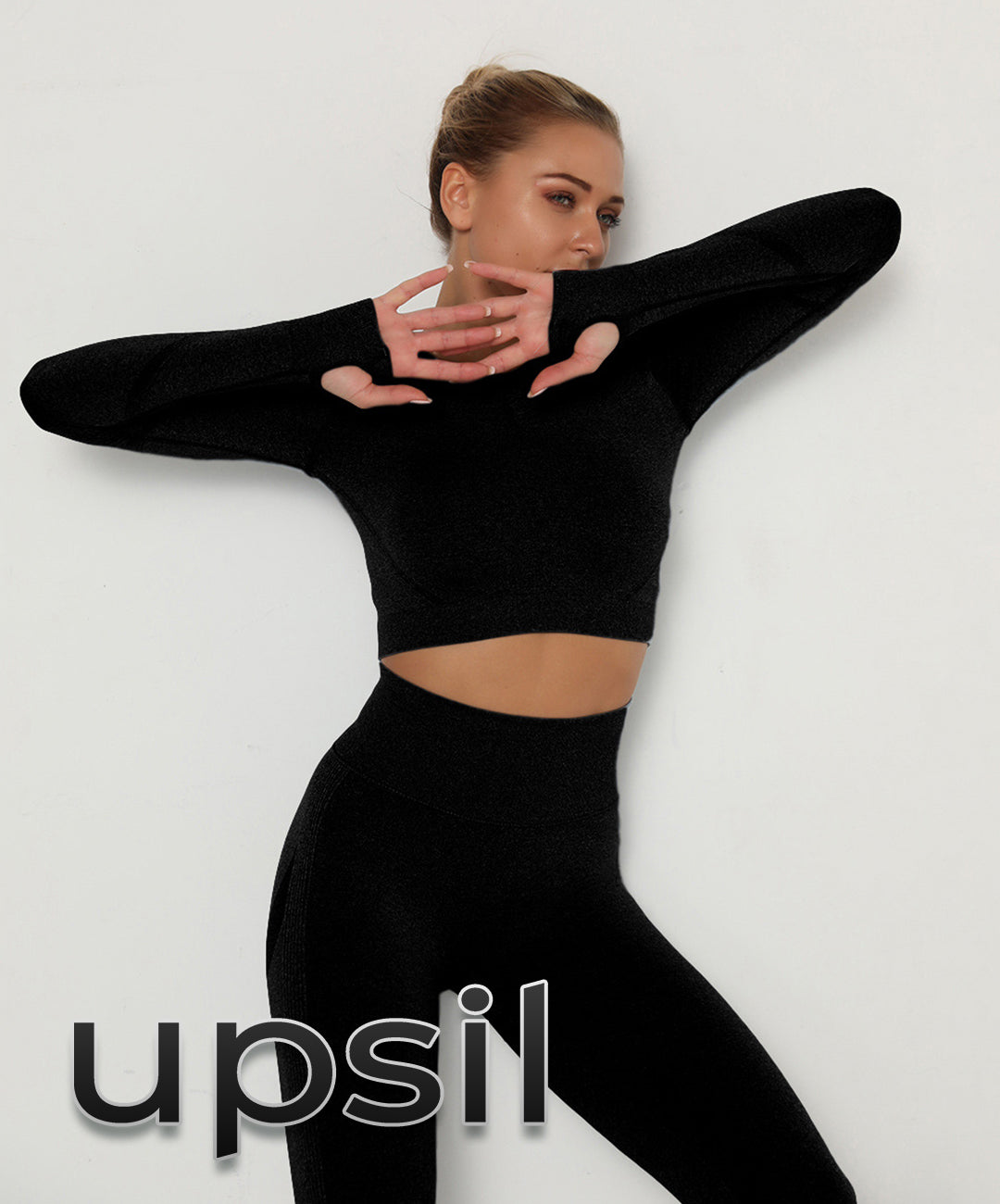GymSet 2 pz Manica lunga + Leggings