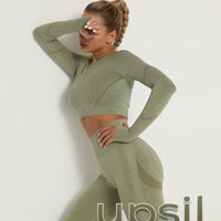 GymSet 2 Stück Langarm + Leggings