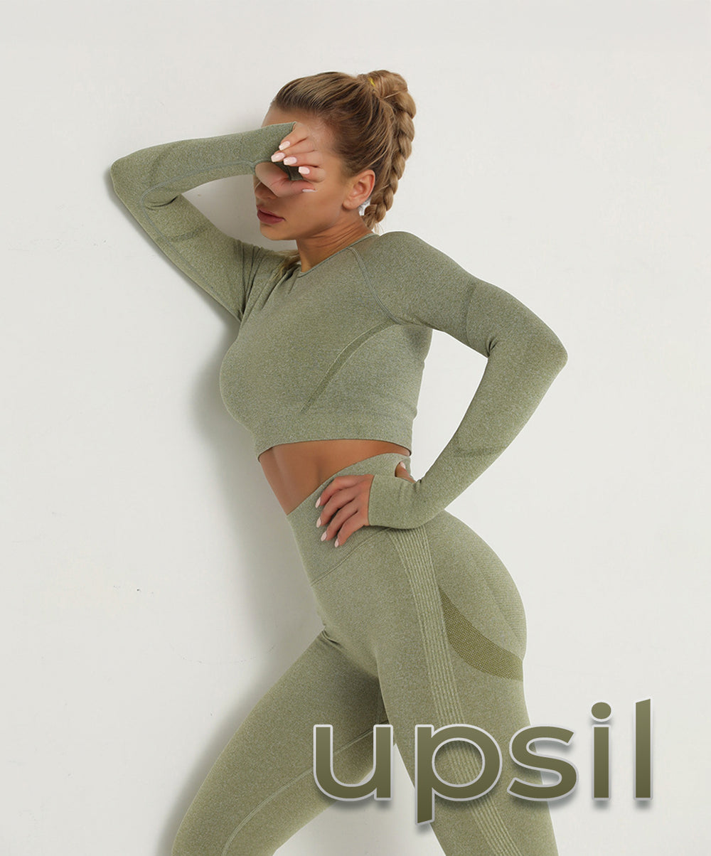 GymSet 2 Stück Langarm + Leggings