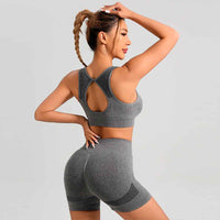 UpSilhouette® GymSet Shaping Push-up Short Leggings + Shaping Push-up Top