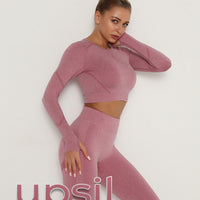 GymSet 2 Stück Langarm + Leggings