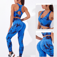 GymSet 2 Stück Leggings + Marmor-Effekt Top