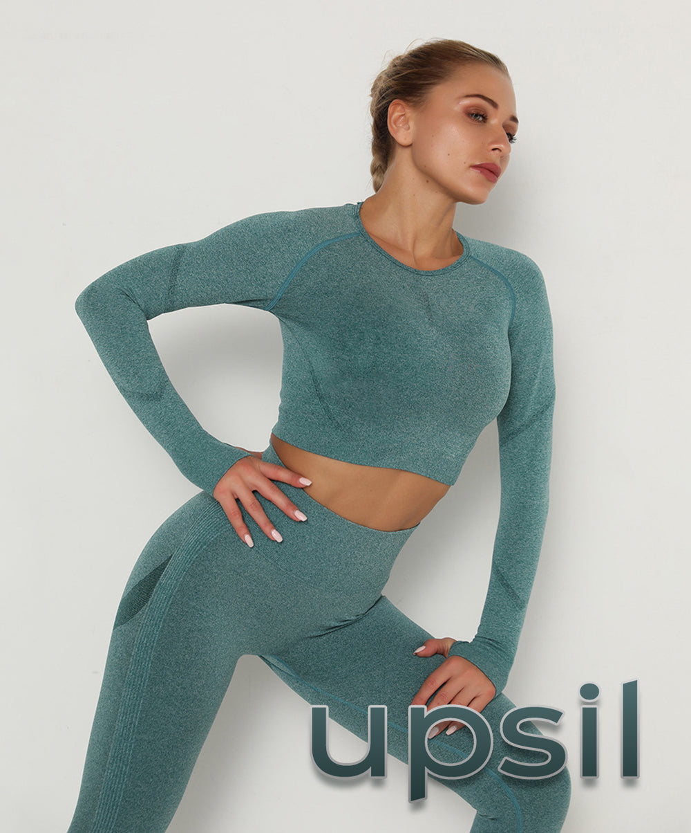 GymSet 2 Stück Langarm + Leggings