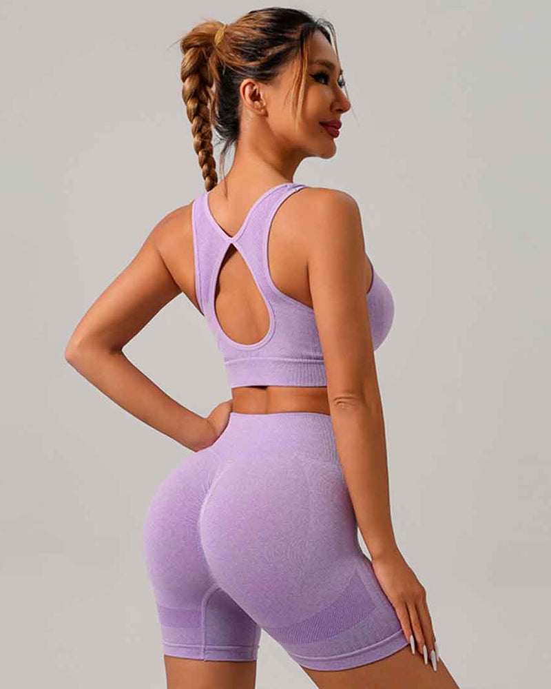 Risultati UpSilhouette® GymSet Leggins Short Push-up Modellante + Top Push-up Modellante